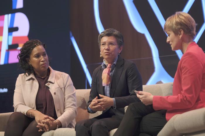 Muriel Bowser and Claudia Lopez at CityLab 2022