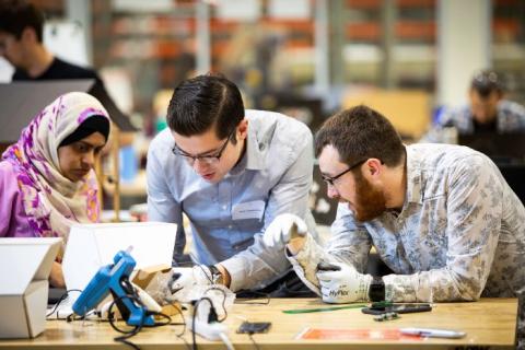 A public Wi-Fi hackathon on how to charge cell phones in public hosted by the Louisville Metro Innovation Team. February 2020