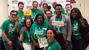 Staff members of The Lab@DC, a City Hall-baed team of data scientists, social scientists, and operationas analysts who apply science to the work of delivering better results for Washington, D.C. city residents.