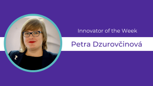 Purple background Celebrates Petra as Innovator of the Week