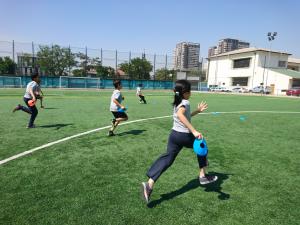 Children running