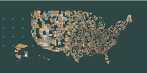 Map highlighting racial inequities across the United States
