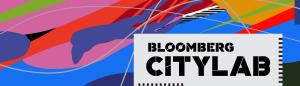 Bright colors in the background in an abstract, dripped-paint technique. Text in foreground reads, "Bloomberg CityLab".