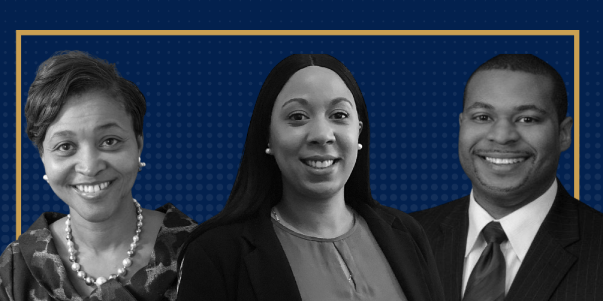 From right to left, chief equity officers: Erin Brown (Denver), Stephanie Williams (Worcester, Mass.), and Brion Oaks (Austin, Texas)