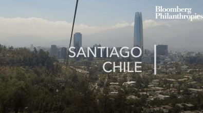 Screenshot: Encouraging kids to live a healthy lifestyle in Santiago de Chile