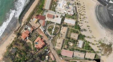 An overhead shot of Kanifig, Gambia.