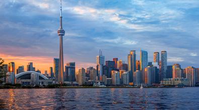 Toronto Skyline at Sunset, Canada